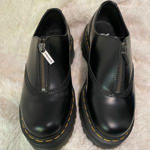 Dr Martens Aurian II Smooth Leather Platform Shoes